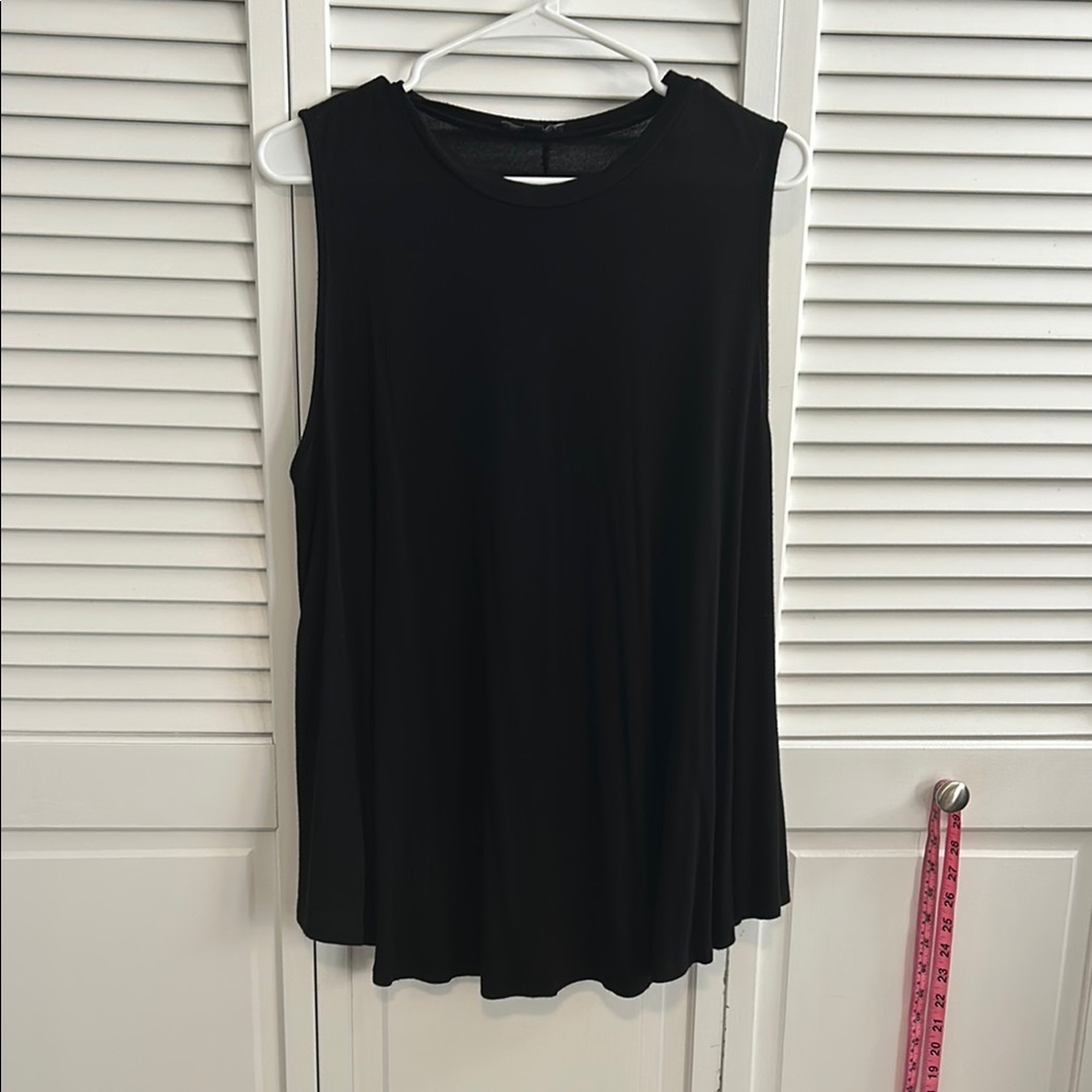 Black flowy babydoll tank